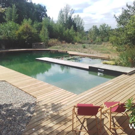 Gite Les Cabanes De Fallot Pour 15 Personnes - Piscine Naturelle L'isle-Bouzon ภายนอก รูปภาพ